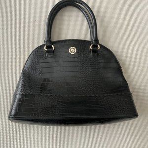 Black Crocodile Pattern Anne Klein Tote